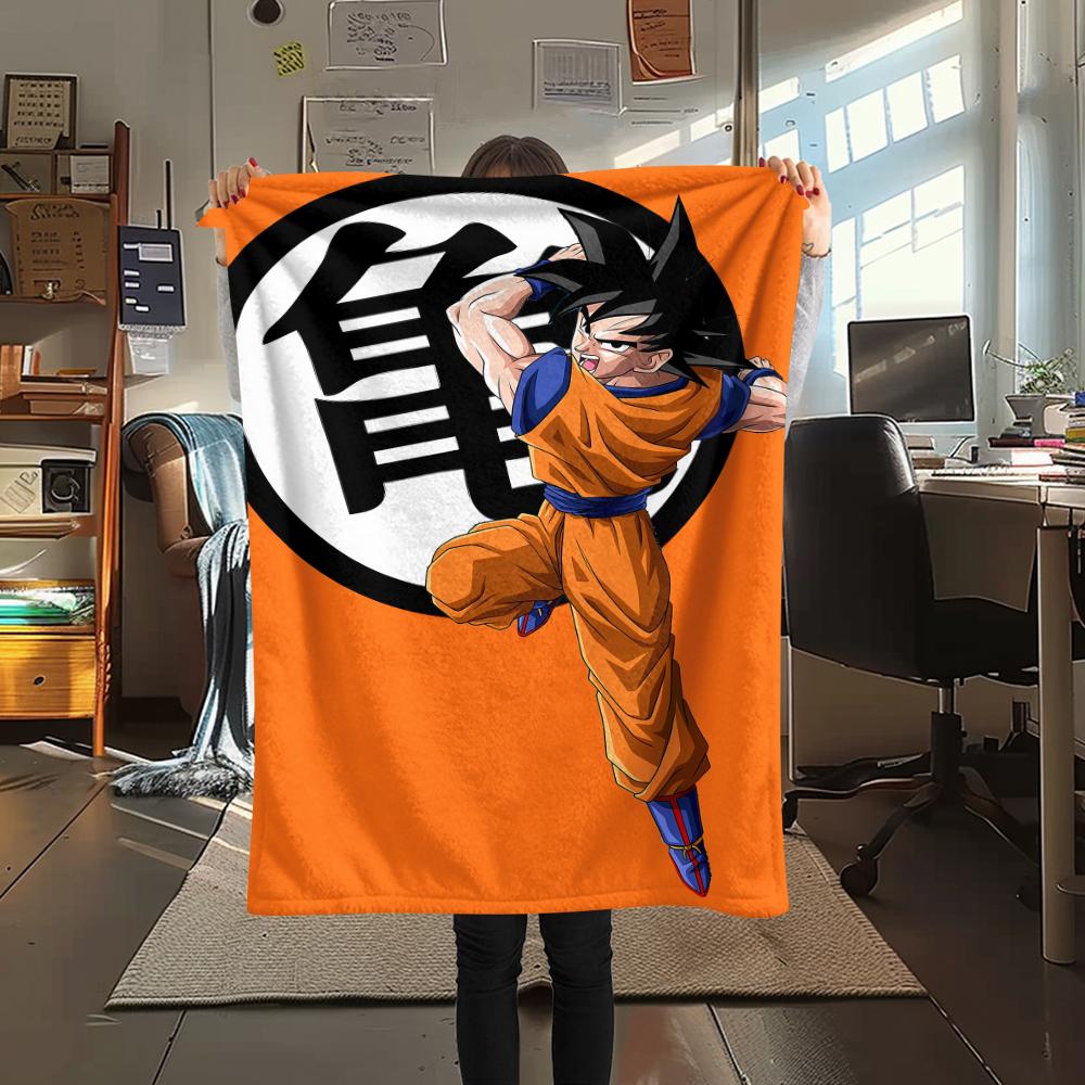 Dragon Ball characters Print Flannel Blanket,High quality Comfortable for All Seasons,Home Decor,Warmth and Comfort,Perfect for Christmas Gifts