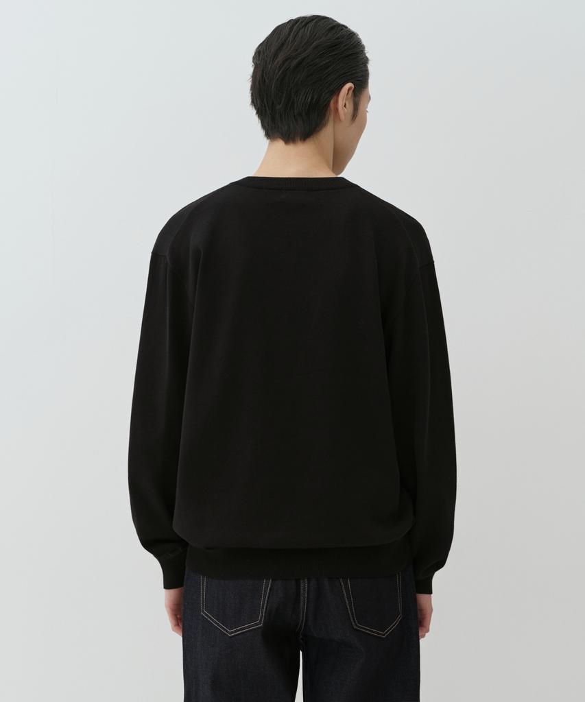MUSINSA STANDARD Washable Supima Cotton V-Neck Knit [Black]