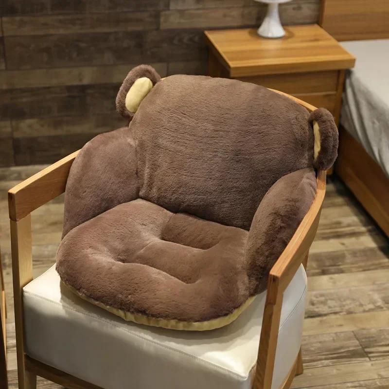Cartoon Animal Plush Cushion Reclining Chair Cushions Thickened Sofa Tatami Cushion Office Chair Cushion House Decorations