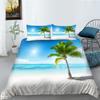 3D Natural Scenery Bedding Set, Landscape Printed Down Duvet and Pillowcase 2/3 Pieces, Washable and Quick Drying Home Decoration