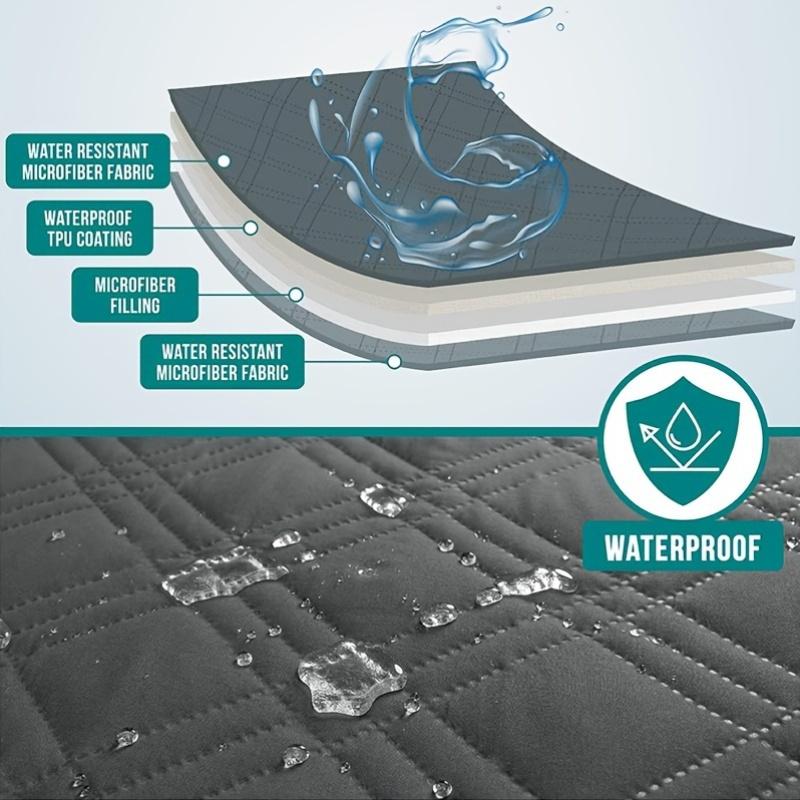 1pc Waterproof Recliner Cover, Pet Scratch-resistant Sofa Slipcover, Recliner Protective Cover, Suitable For Bedroom