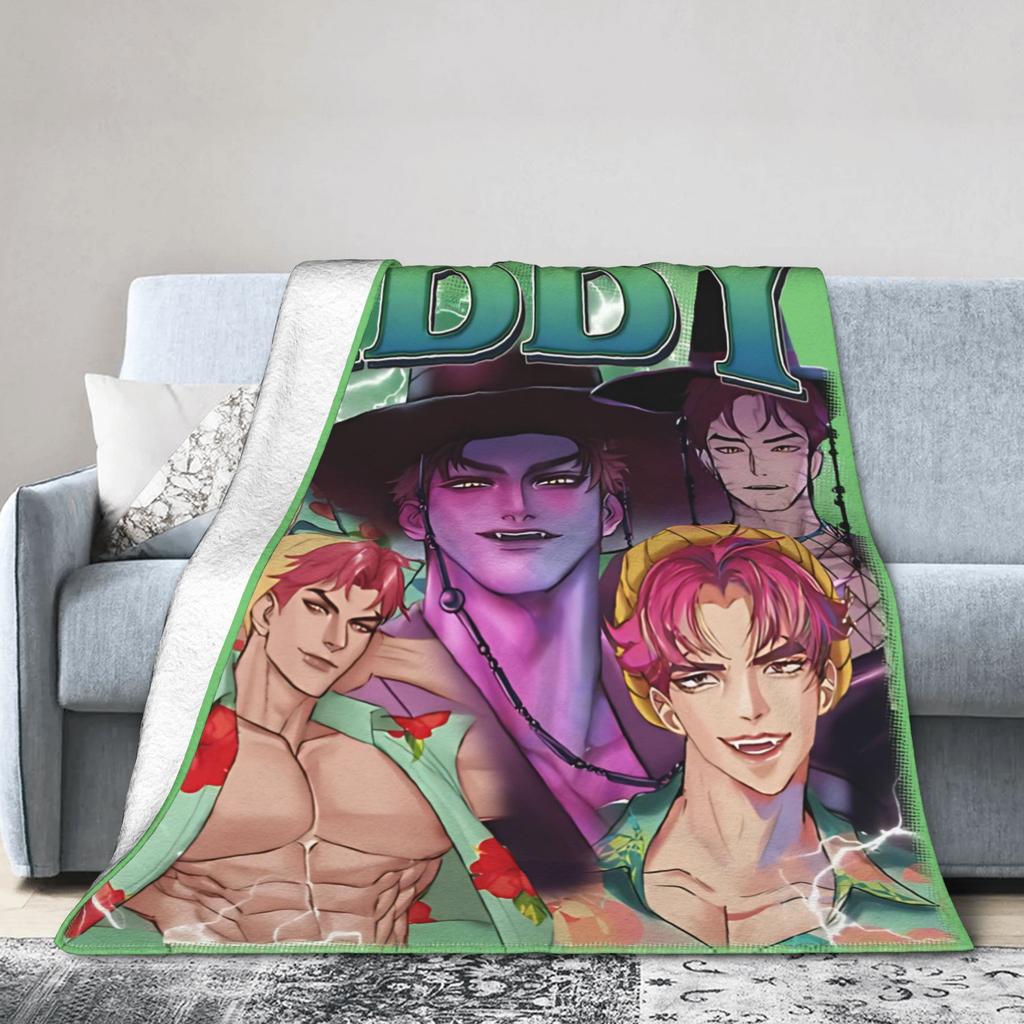 Vintage ABBY Saja Boys K-Kpop D-Demon H-Hunters Blanket  Fleece Funny Soft Throw Blankets for Chair Covering Sofa Autumn/Winter,