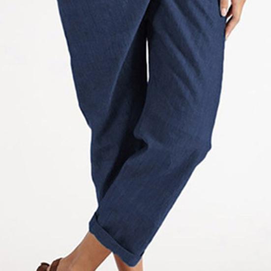 Damenhosen Unregelmäßige Taschen Streetwear Einfarbig Hohe Taille Cropped Hosen für Dates