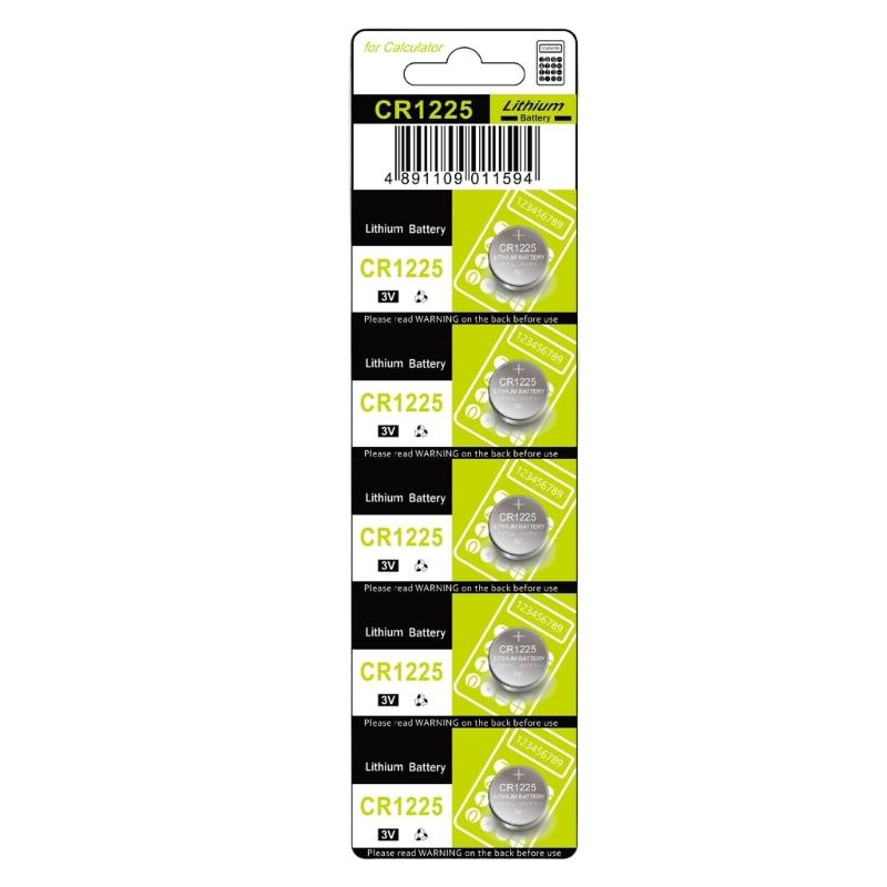 5/10Pcs CR1225 3V Lithiums Button Cell Batteries for Watches Calculators Remote Controls Small Gadgets
