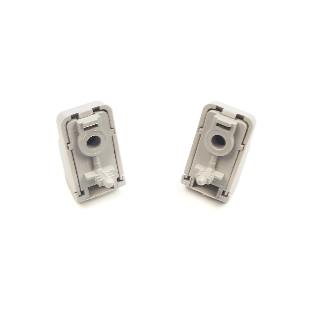 ECF5070 2 Pieces Sun Visor Holder Clips Hook Retainer Light Gray 735633192 for Fiat Tipo 356 Egea 2015-On