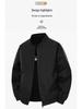 Men's American Style Cleanfit Quilted Harrington Bomber Jacket - Stand Collar, Autumn/Winter.