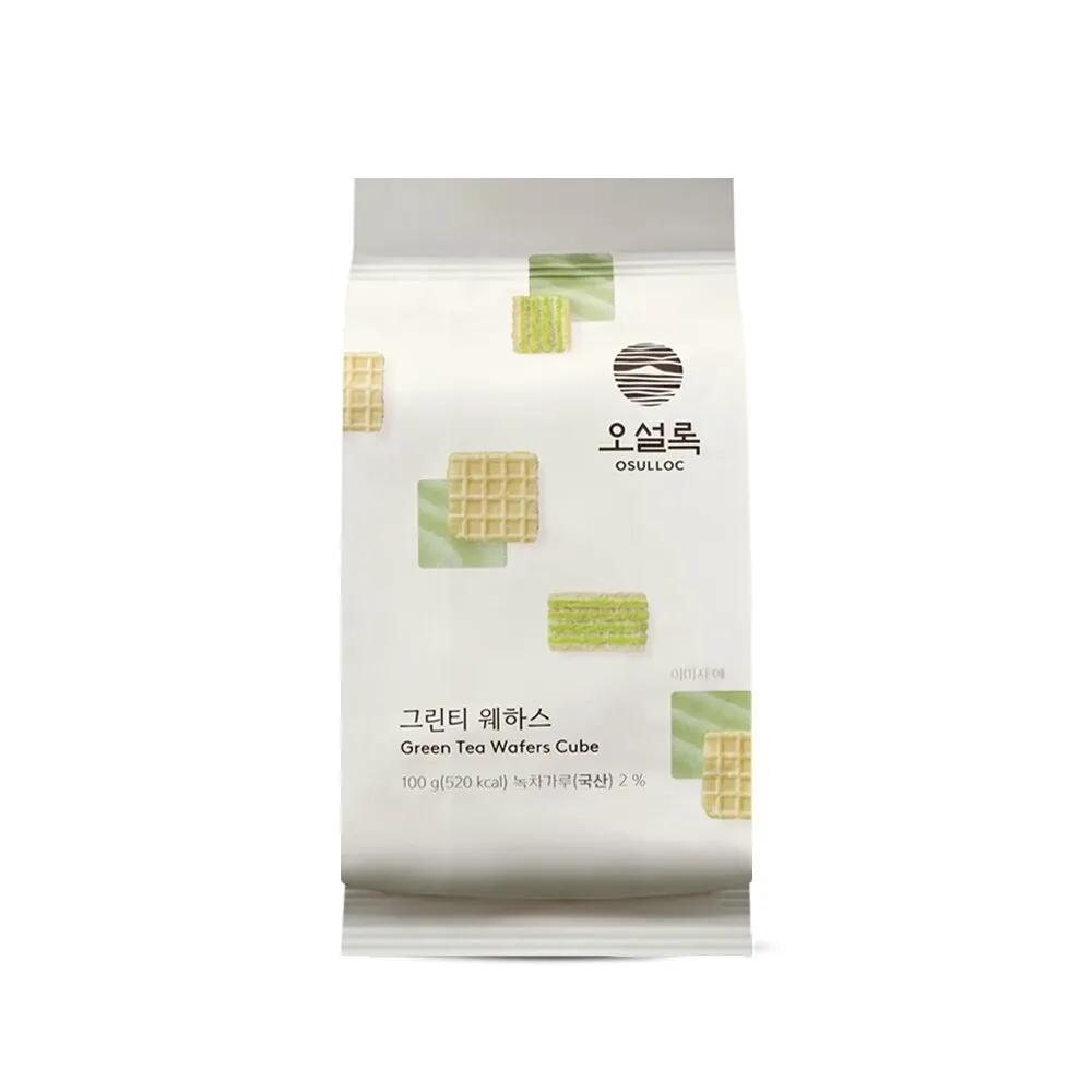 Osulloc Green Tea Wafers Cube 100g