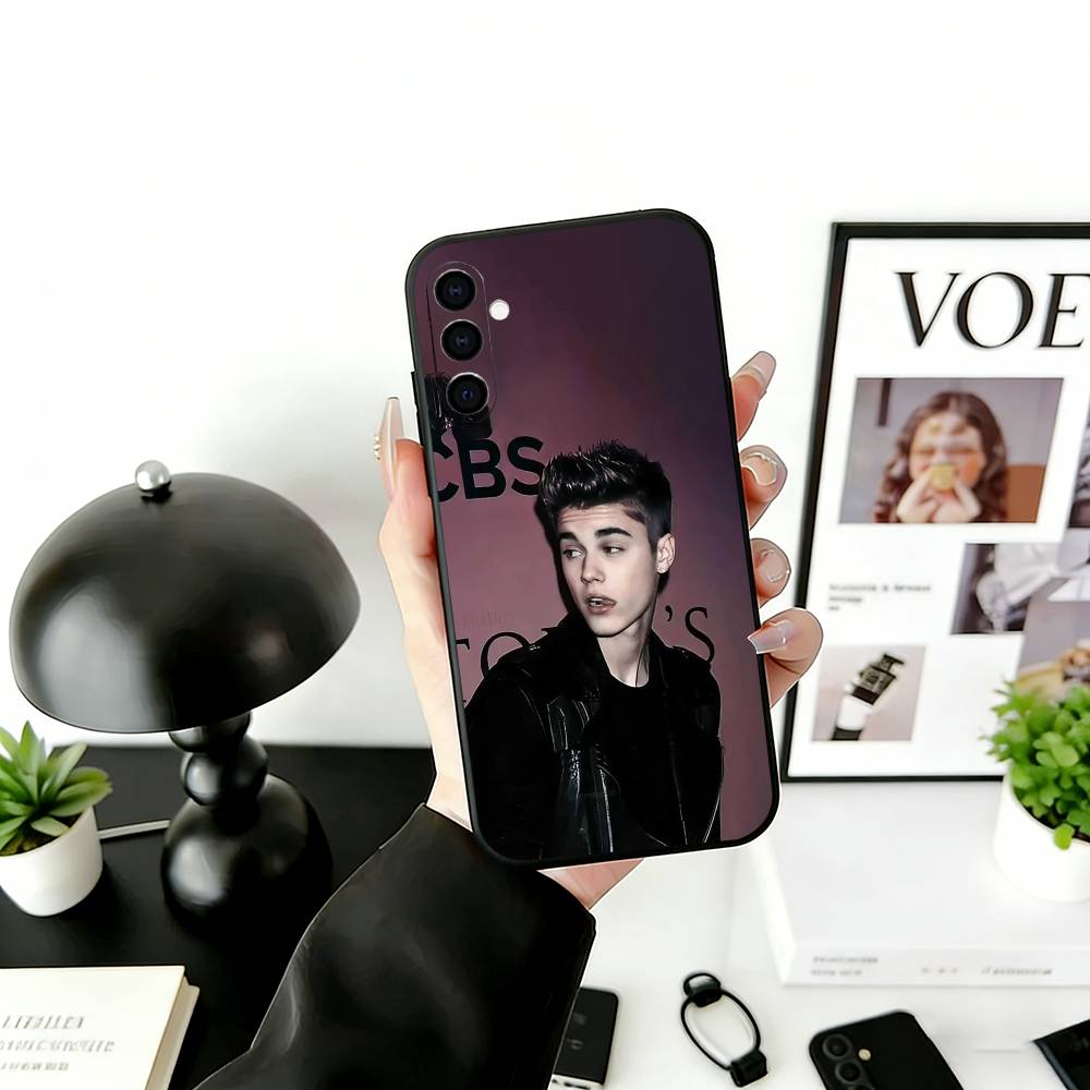 S-Singer Beliebers Phone Case For Samsung Galaxy A73,A72,A71,A70,A53,A52,A51,Others Soft Black Cover