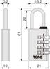Tone DLK04 Combination Lock (TONE) 4-digit