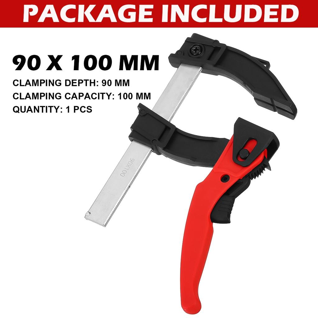 

1 шт. DIY быстросъемный F-образный зажим, зажим для направляющей шины для дисковой пилы для MFT и системы направляющих шин, деревообработка 90*100mm