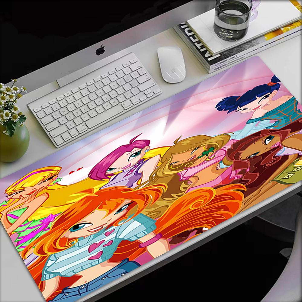 Winx Club Theme Mouse Pad, Non Slip Rubber Base, Multifunctional Office & Home Decor, Perfect for Workspace Personalization.