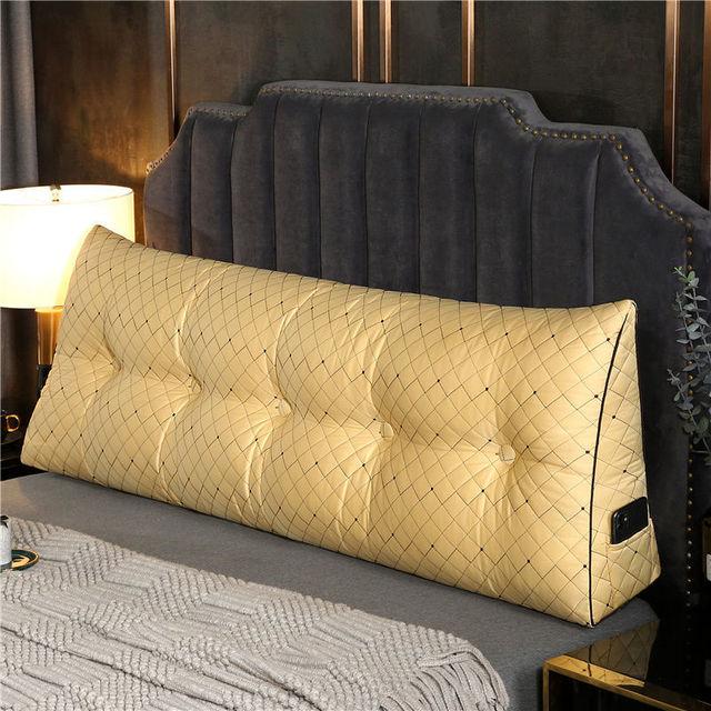 

Высококачественная европейская съемная треугольная подушка для спины King Queen большого размера, мягкая подушка для гостиной 60x20x50cm