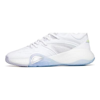 Feather Cushioning Anti-Slip Durable Low-Top Basketball Shoes Men Sneakers White Silver 112211602Q-6