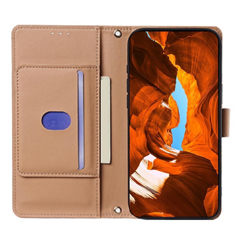 Wallet Case for Galaxy S26 Ultra - Leather/PU, Brown, With Lanyard
