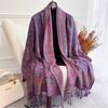 Women Paisley Scarf Cashmere Feeling Pashmina Shawls Tassel Hijab Head Wraps Femme Winter Scarves Foulard Bufanda