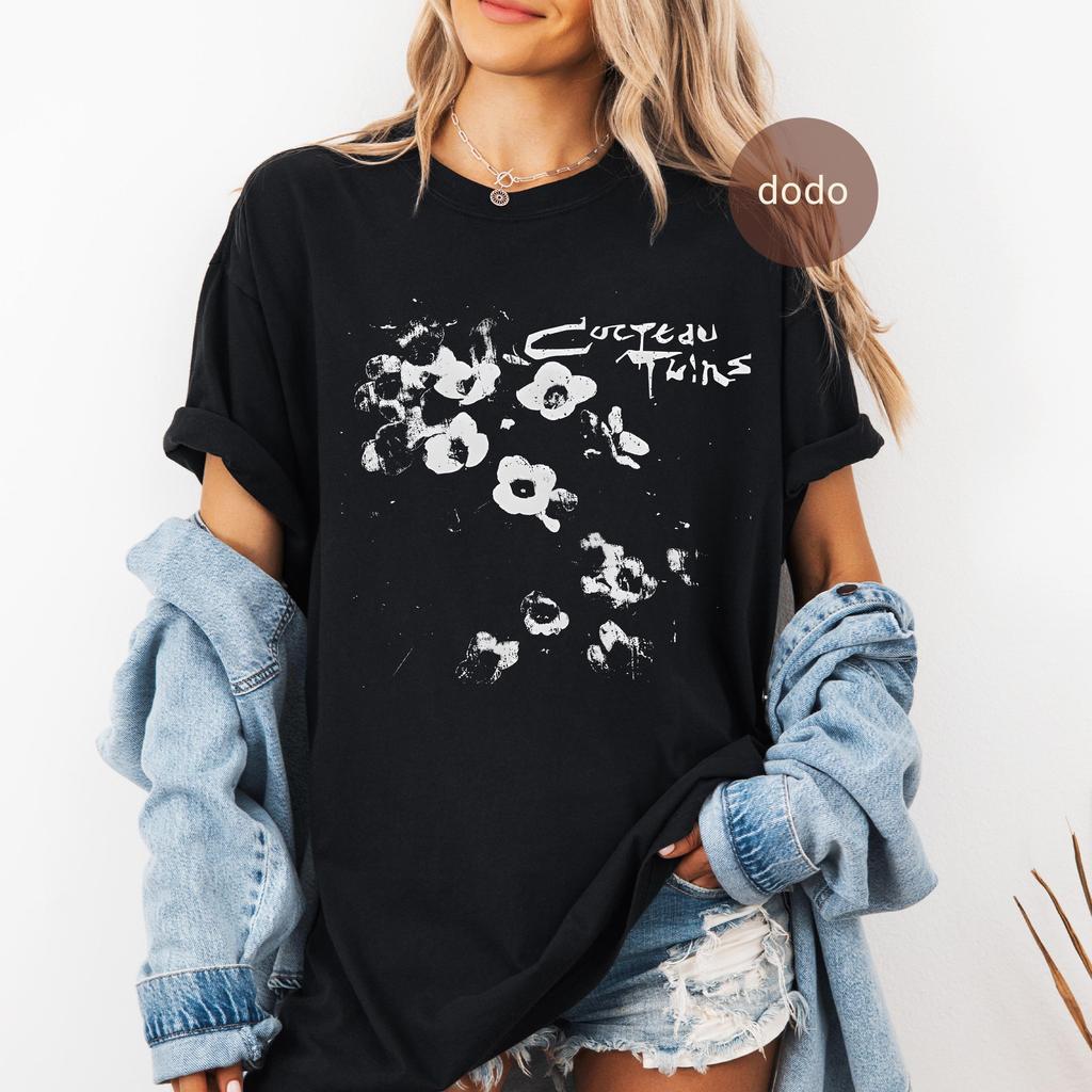 Cocteau Twins Tshirt Pop Music Tshirt Unisexs Tshirt Summer New Retro Unisex Casual Fashion Y2K Tshirt