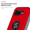 For Google Pixel 9a Case PC + TPU Phone Cover with Rotatable Ring Holder