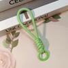 12cm Colorful Braided Rope Strap Lanyard Keychain For Phone Case Women Anti Lost Car Key Chains Bag Hanging Accessories Keyring
