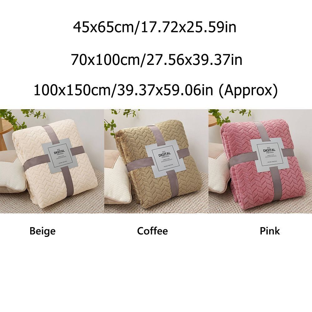 Fluffy Warm Blanket Solid Color Conditioning Quilt New Throw Blanket  Home Office