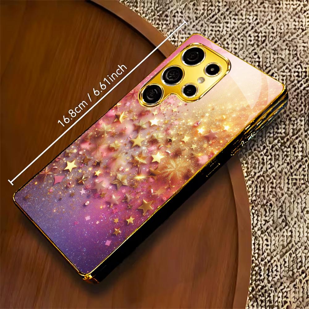 Farbverlauf Neues Bestseller-Modell Handyhülle Galvanisierte Glas-Handyhülle für Samsung Galaxy S26 S25 S24 S23 S22 FE, Ultra, Plus