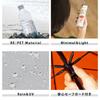 Because Folding Umbrella 50cm Sun and Rain Umbrella UV Cut Ribbed Compact White Little/Pattern D-065603