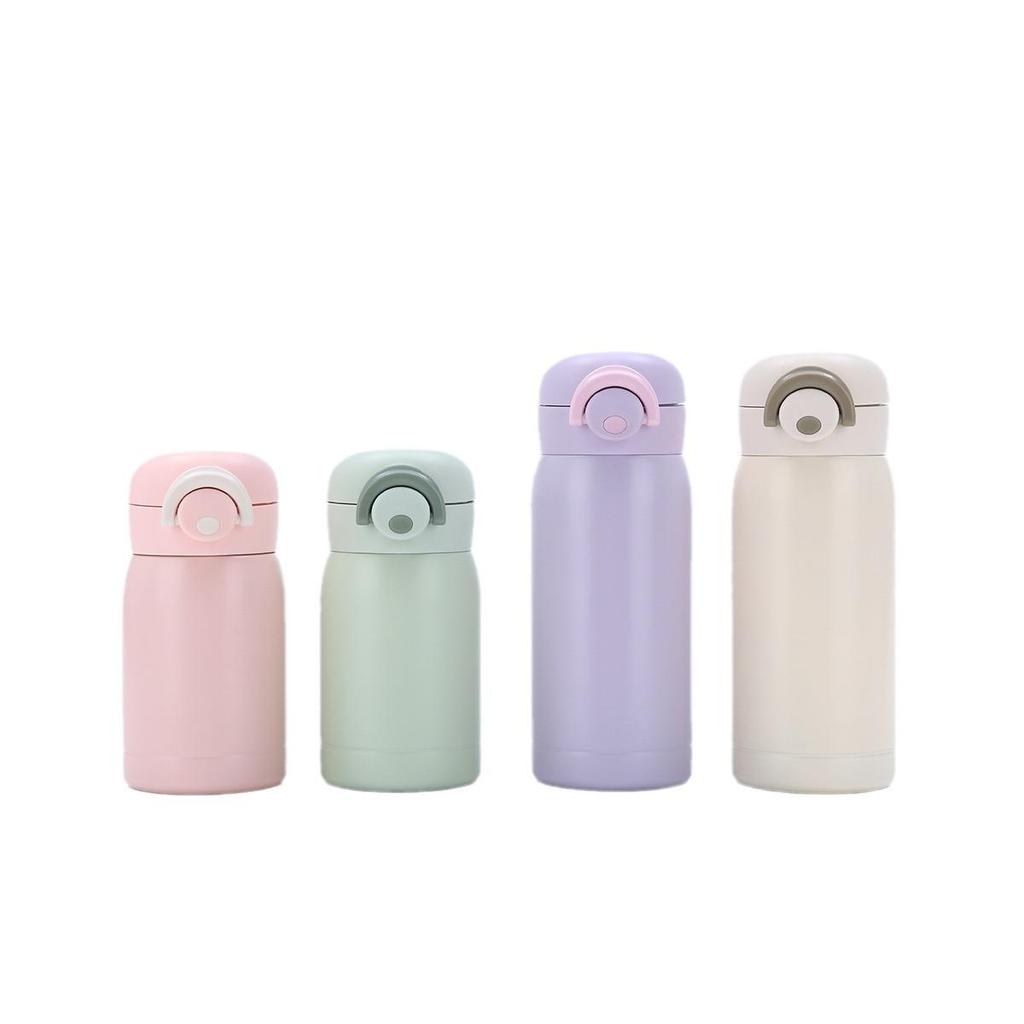Bicchiere Termico Mini Macaron Colorato per Ragazze, Acciaio Inossidabile 304, Fresco e Portatile