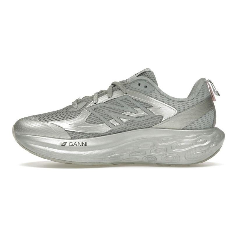 GANNI X New Balance Fresh Foam Trainer Silver Metallic Unisex Sneakers Gray-Quill Raincloud UTRNGA