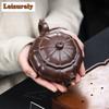 111ml Yixing Purple Clay Teapots Master Handmade Antique Pot Raw Ore Purple Mud Tea Brewing Kettle With Infuser Zisha Tea Set