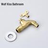 LANGZHIWEN Outdoor Anti-Theft Brass Faucet with Lock and Key