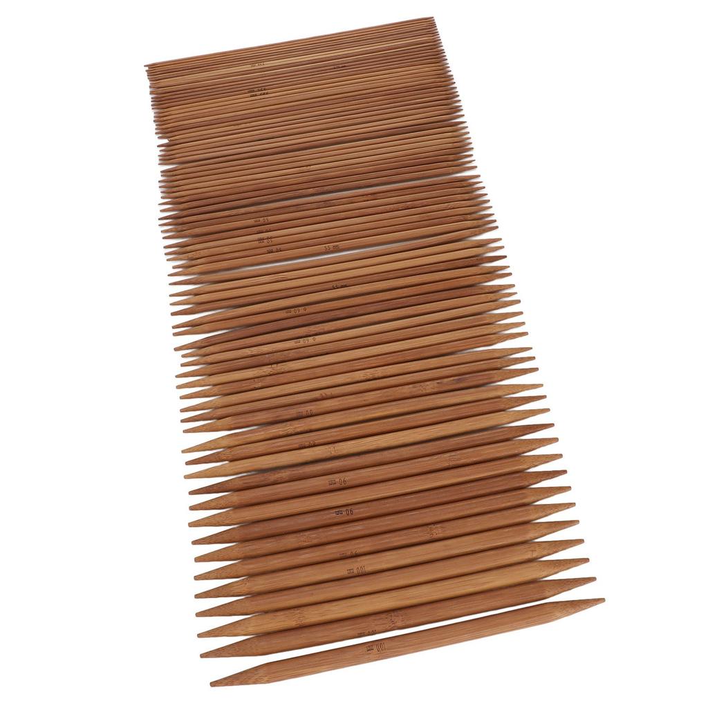 75 Pieces Knitting Needles Set Carbonized Bamboo Sweater   Double Pointed Knitting Needles