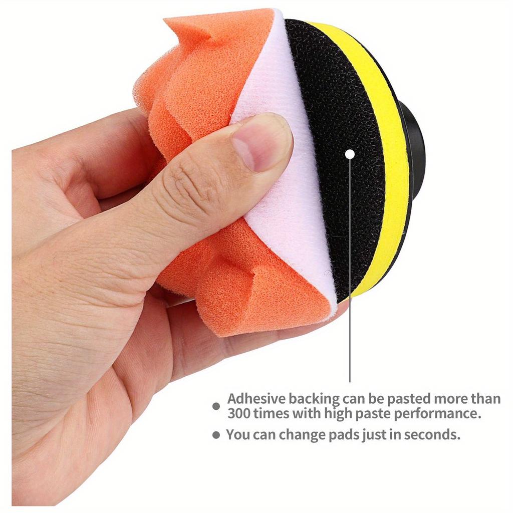 11Pcs Kit 3-Inch Buffing Pad Car Foam Drill Sponge Wool Polishing Pads Car Buffer Polisher for Sanding, Waxing, Sealing Glaze