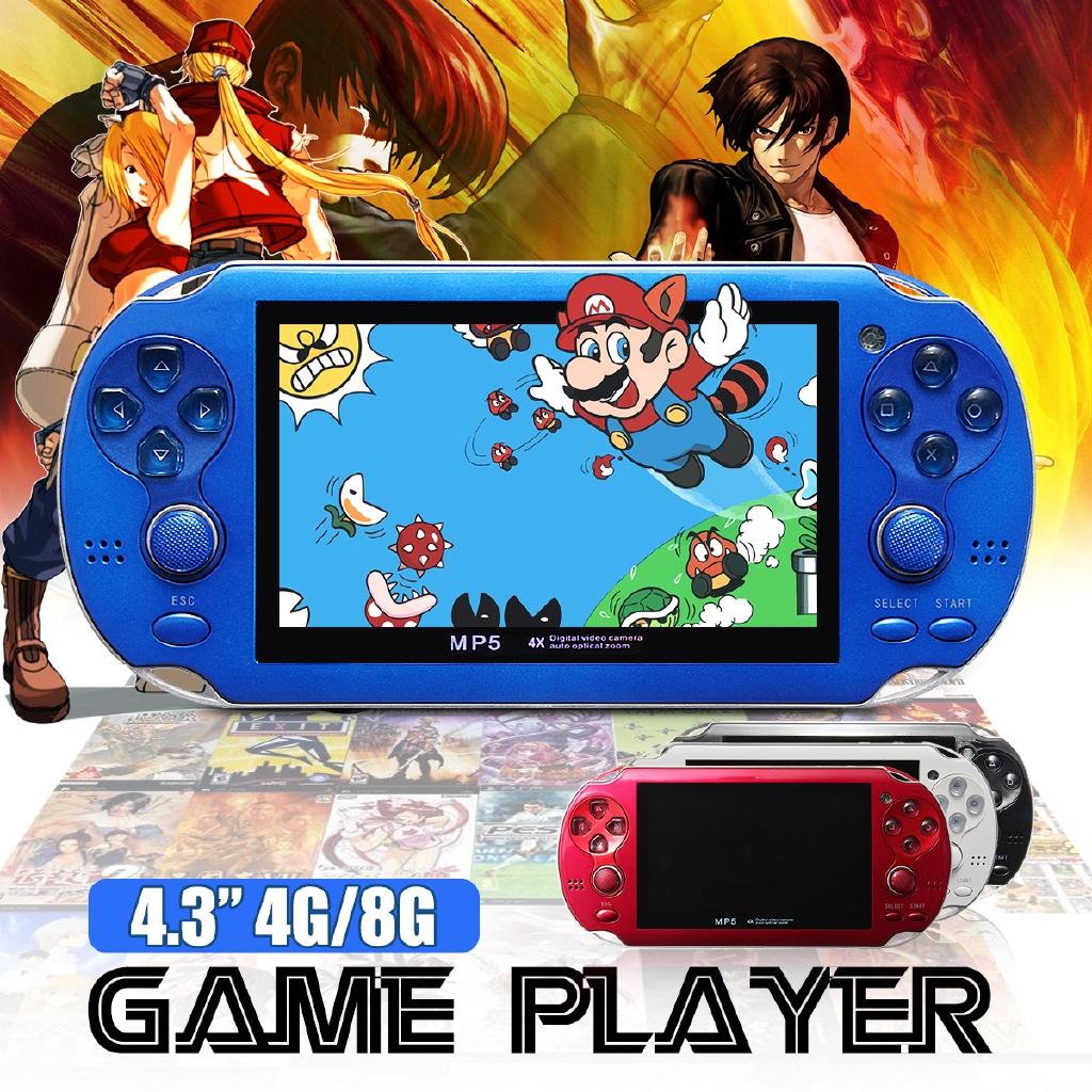 4.3 Inches Built In 2000 Games 8GB Portable Handheld Video Game Console Player USB Chargingcable MP5 Player