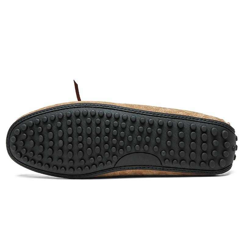 Genuine Leather Warm Loafers Men Shoes Slip-on Driving Flats Men Casual Walking Shoes Moccasins Soft Sole Lazy Shoes Size 38~49