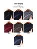 Hengyuanxiang Men's 100% Wool Thick Knit Half-High Neck Cardigan Sweater - Autumn/Winter 2025