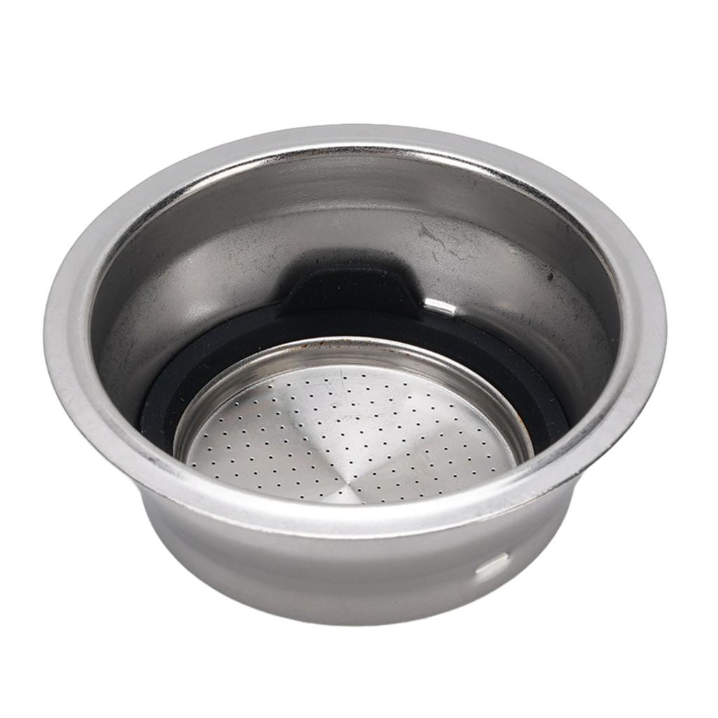 51MM Portafilter Basket Stainless Steel Portafilter Filter Basket with Silicone Washer for EC860