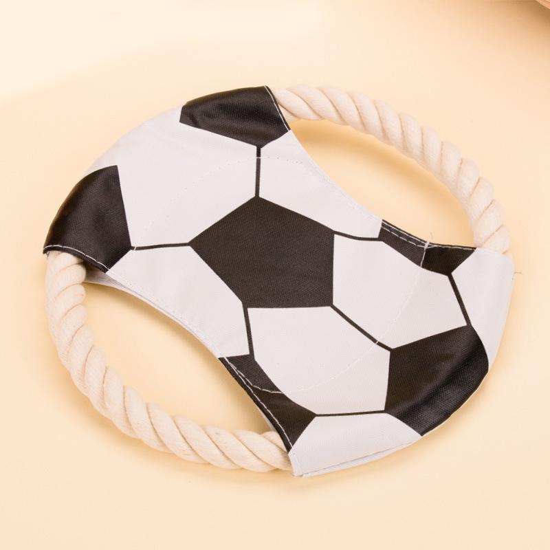 

Хлопковая веревка холст фрисби устойчив к укусам фрисби для собак игрушка для домашних животных мягкий фрисби холст дрессировочные принадлежности