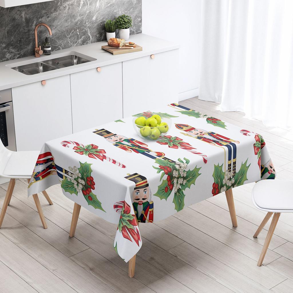 Christmas Tablecloth Home Holiday Party Atmosphere Decorative Coffee Table Tablecloth Restaurant Tablecloth