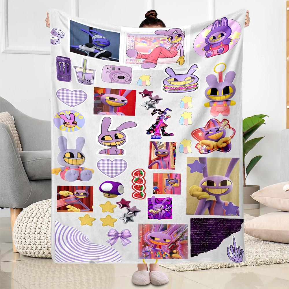 Digital Circus Blanket Warmthful Decor Perfect for Bedding Bed Office for All Occasions Stylish Decor Best Holiday Gift for Friends Family