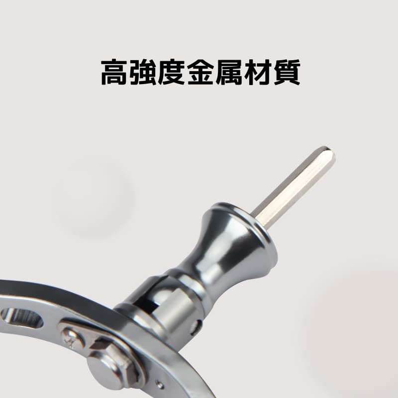 Generic, Compatible/Replacement Double Handle for Daiwa 1000-4000 Spinning Reels, Lightweight, Metal, Folding Handle Knob, Ambidextrous, Replacement