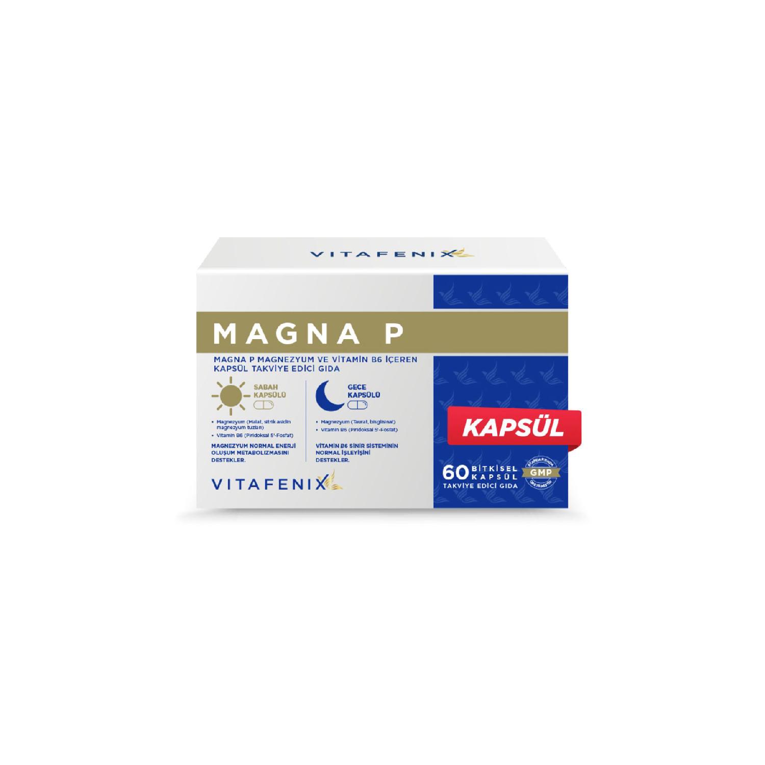 

Magna P Day And Night Capsule Magnesium Supplement