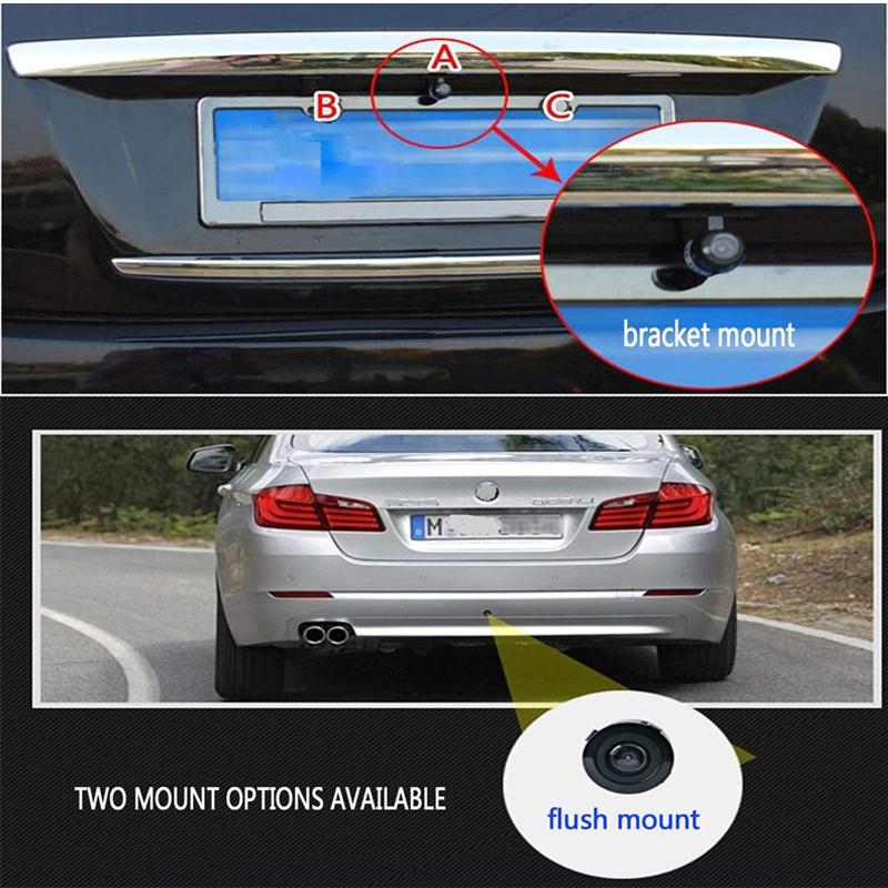 Car Rear View Camera with Video Cable Night Vision Reversing Auto Parking Camera IP68 Waterproof CCD LED Auto Backup Monitor HD