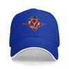 VOLKORPORSION LOGO BLACK BASEBALL CAP WITH RED AND SILVER EMBLEM DESIGN FOR Unisex AND Women FASHION ACCESSORY