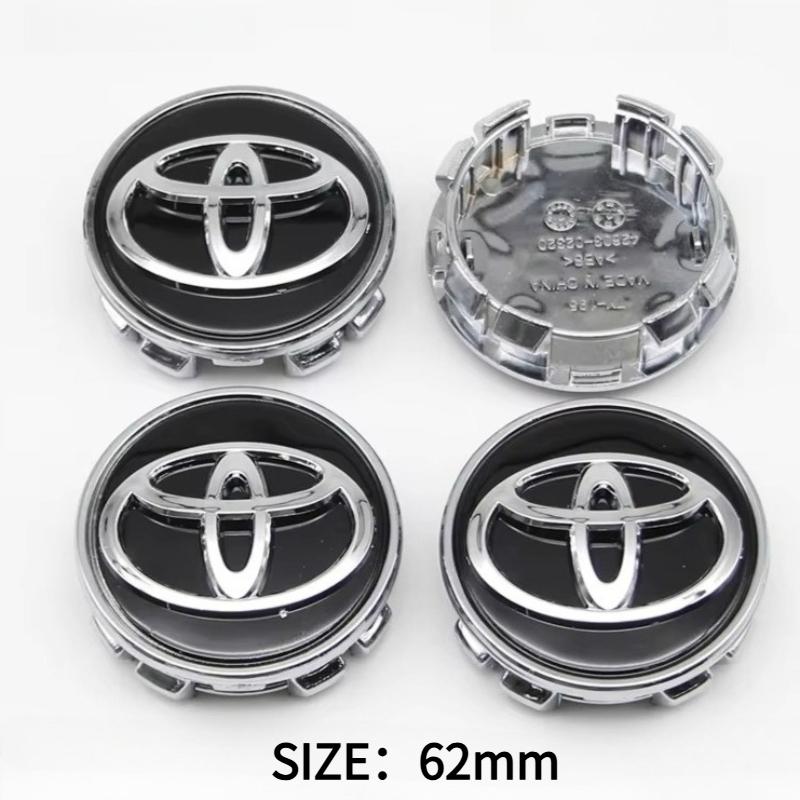 4Pcs 57/62mm Car Wheel Center Hub Cap Wheel Rim Cover for Toyota Corolla RAV4 Levin Yaris C-HR Camry Prado Prius Car Accessories