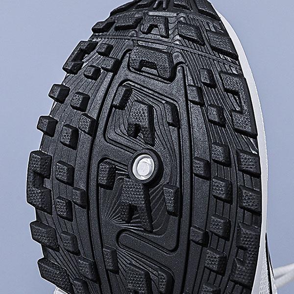 Breathable Non Slip White Women's Sports Shoes with Front Lace Up Lightweight Women's Casual Running Shoes