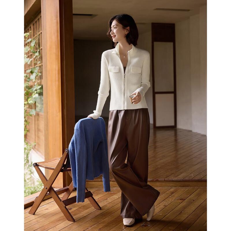 Demana Women s Sequin Knit Sweater with Pockets XL