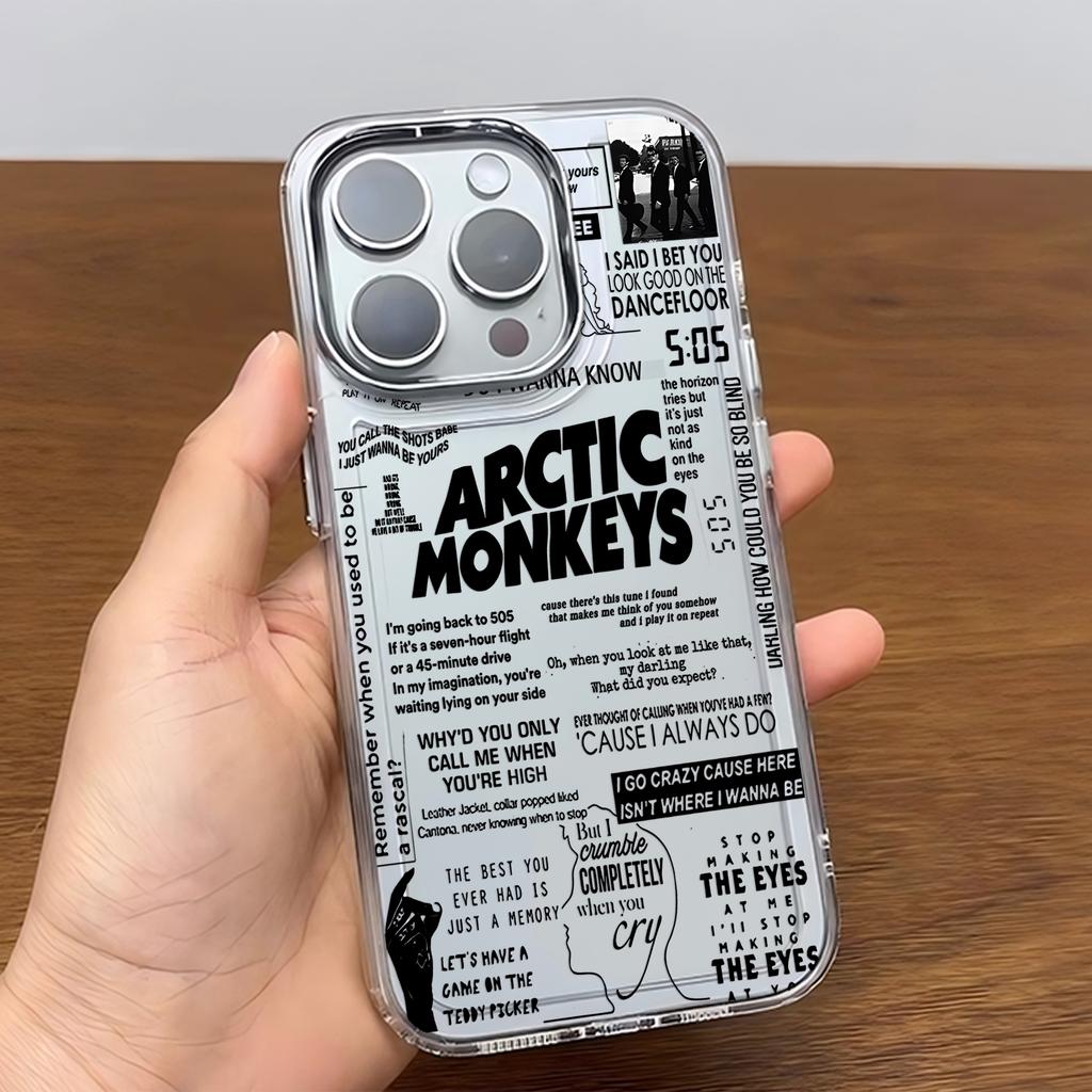 Fashion Black A-Arctic Monkeys Phone Case For iPhone 17 16e 16 15 14 13 12 11 mini Pro Max X XR XSMAX 8 7 Air Plus Soft Cover