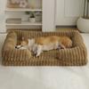 New Large Dog Bed - Winter Warm Pet Mat with Thick Padding Waterproof Dog Cat Bed for Big Breeds Durable Washable Pet Cushion