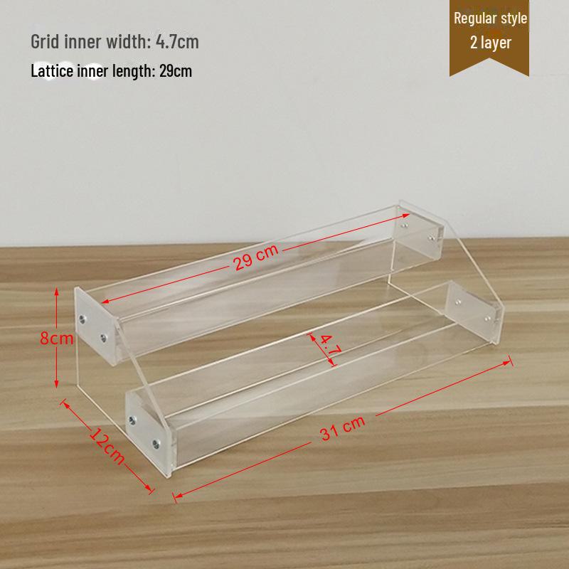 Acrylic Multi-Layer Display Stand for Desktop Storage: Phone Cases, CDs, Masks