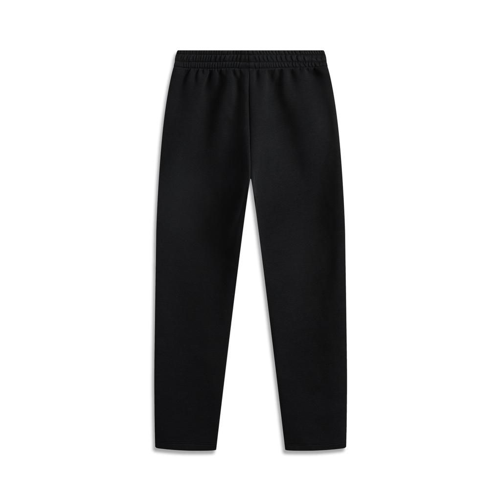 Li Ning Daily Prosperity Series CNY Birth Year Casual Versatile Mid-Waist Knitted Sports Pants Women pants Black AKLV104-1