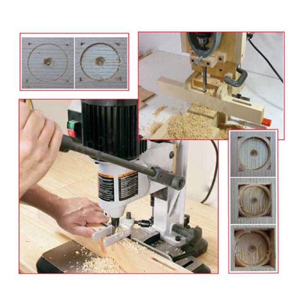 6-12.7mm HSS Square Hole Mortiser Drill Bit Saw Mortising Chisel Woodworking Electric Drill Tools 6-12.7mm 7pcs